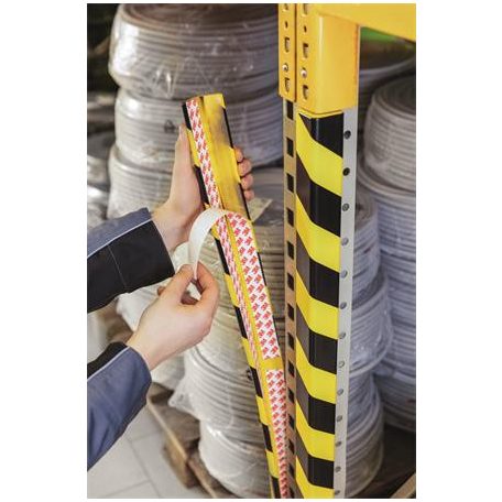 DURABLE Sarokvédő profil, DURABLE "C35", sárga-fekete