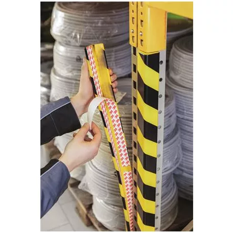 DURABLE Sarokvédő profil, DURABLE "C35", sárga-fekete