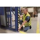 DURABLE Sarokvédő profil, DURABLE "C35", sárga-fekete