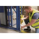 DURABLE Sarokvédő profil, DURABLE "C35", sárga-fekete