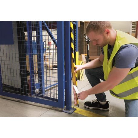 DURABLE Sarokvédő profil, DURABLE "C35", sárga-fekete