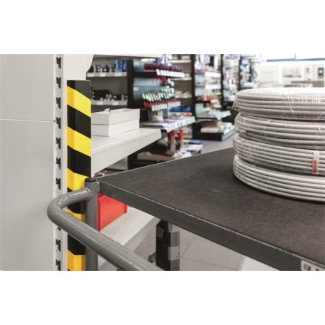DURABLE Felületvédő profil, DURABLE "S20", sárga-fekete