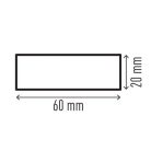 DURABLE Felületvédő profil, DURABLE "S20", sárga-fekete