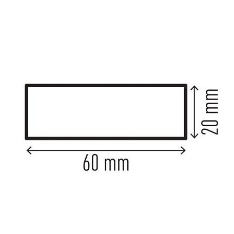DURABLE Felületvédő profil, DURABLE "S20", sárga-fekete