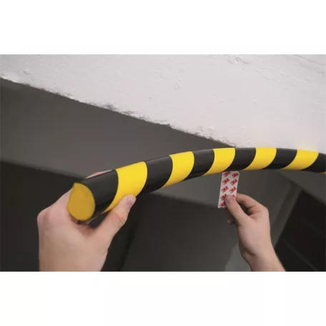 DURABLE Felületvédő profil, DURABLE "S32R", sárga-fekete