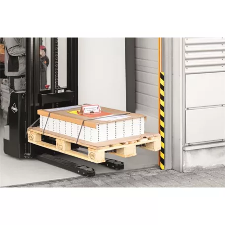 DURABLE Felületvédő profil, DURABLE "S32R", sárga-fekete