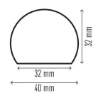 DURABLE Felületvédő profil, DURABLE "S32R", sárga-fekete