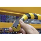 DURABLE Élvédő profil, mágneses, DURABLE "C25R", sárga-fekete