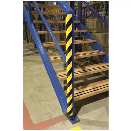 DURABLE Élvédő profil, mágneses, DURABLE "C35", sárga-fekete