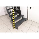 DURABLE Csővédő profil, DURABLE "P30", sárga-fekete