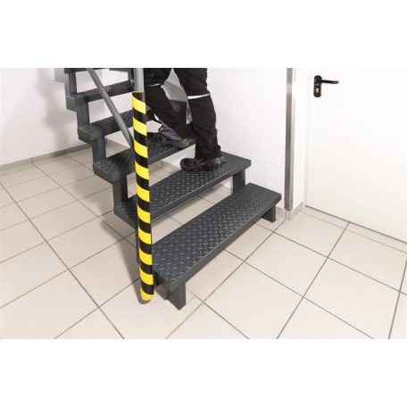 DURABLE Csővédő profil, DURABLE "P30", sárga-fekete