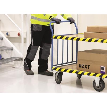 DURABLE Csővédő profil, DURABLE "P30", sárga-fekete