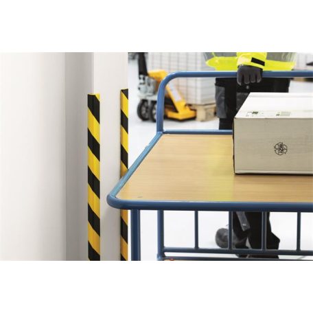 DURABLE Élvédő profil, DURABLE "E8", sárga-fekete