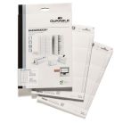 DURABLE Betétlap, 60x90 mm, DURABLE, fehér