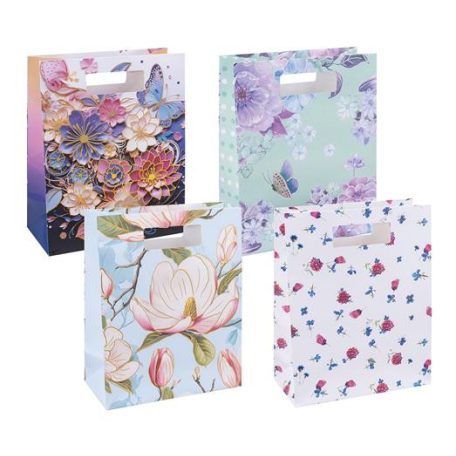 DONAU Ajándéktáska, 26x32,5x10 cm, DONAU "Home" vegyes minta