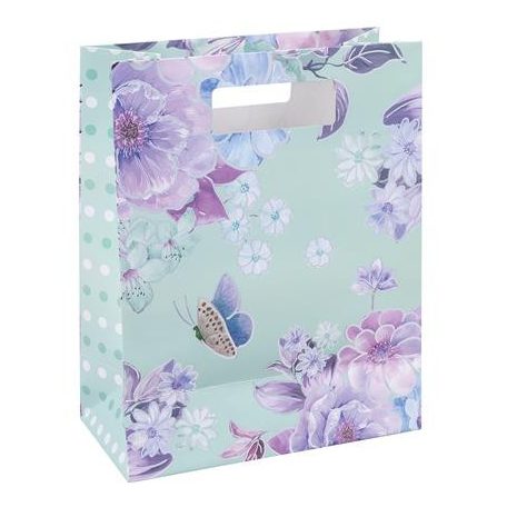 DONAU Ajándéktáska, 26x32,5x10 cm, DONAU "Home" vegyes minta