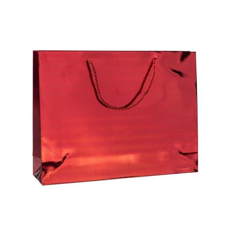 DONAU Ajándéktáska, zsinórfüles, 40x30x10 cm, DONAU "Home", vegyes metál színek