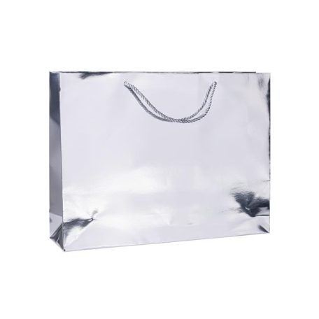 DONAU Ajándéktáska, zsinórfüles, 40x30x10 cm, DONAU "Home", vegyes metál színek