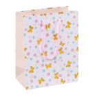 DONAU Ajándéktáska, zsinórfüles, 18x23x10 cm, DONAU "Home", vegyes minta