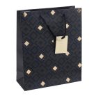 DONAU Ajándéktáska, zsinórfüles,  25x30x10cm, DONAU "Home", vegyes minta