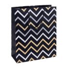 DONAU Ajándéktáska, zsinórfüles, 25x30x10 cm, DONAU "Home", vegyes minta