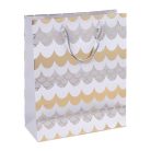 DONAU Ajándéktáska, zsinórfüles, 25x30x10 cm, DONAU "Home", vegyes minta