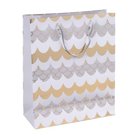 DONAU Ajándéktáska, zsinórfüles, 25x30x10 cm, DONAU "Home", vegyes minta