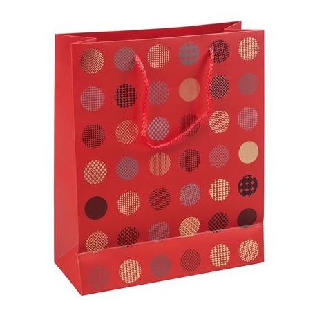 DONAU Ajándéktáska, zsinórfüles, 25x30x10 cm, DONAU "Home", vegyes minta