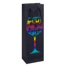 DONAU Italtartó tasak, zsinórfüles, 12x35,5x8 cm, DONAU "Home", vegyes minta