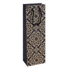 DONAU Italtartó tasak, zsinórfüles, 12x35,5x8 cm, DONAU "Home", vegyes minta