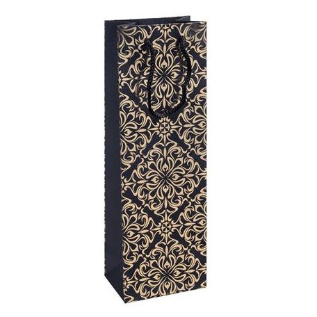 DONAU Italtartó tasak, zsinórfüles, 12x35,5x8 cm, DONAU "Home", vegyes minta