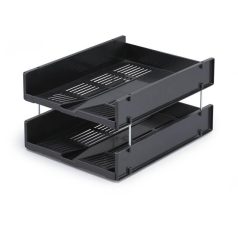   DURABLE Irattálca, műanyag, fekvő, A3, DURABLE "Optimo", fekete