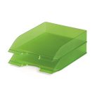DURABLE Irattálca, műanyag, DURABLE, "Basic", áttetsző zöld