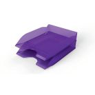 DURABLE Irattálca, műanyag, DURABLE, "Basic", áttetsző lila