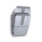 DURABLE Prospektustartó, fali, álló, A4, DURABLE "FLEXIPLUS 2", áttetsző