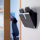 DURABLE Prospektustartó, fali, fekvő, A4, DURABLE "FLEXIPLUS 2", fekete