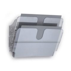   DURABLE Prospektustartó, fali, fekvő, A4, DURABLE "FLEXIPLUS 2", áttetsző