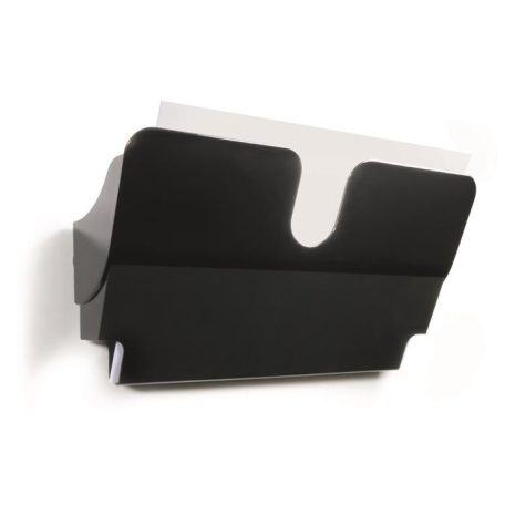 DURABLE Prospektustartó, fali, fekvő, A4, mágneses, DURABLE "FLEXIPLUS", fekete