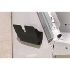 DURABLE Prospektustartó, fali, fekvő, A4, mágneses, DURABLE "FLEXIPLUS", fekete