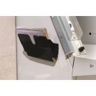 DURABLE Prospektustartó, fali, fekvő, A4, mágneses, DURABLE "FLEXIPLUS", fekete