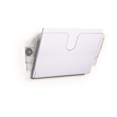   DURABLE Prospektustartó, fali, fekvő, A4, mágneses, DURABLE "FLEXIPLUS", áttetsző