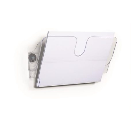 DURABLE Prospektustartó, fali, fekvő, A4, mágneses, DURABLE "FLEXIPLUS", áttetsző