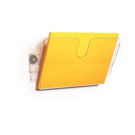 DURABLE Prospektustartó, fali, fekvő, A4, mágneses, DURABLE "FLEXIPLUS", áttetsző