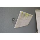 DURABLE Prospektustartó, fali, fekvő, A4, mágneses, DURABLE "FLEXIPLUS", áttetsző