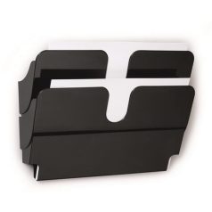   DURABLE Prospektustartó, fali, fekvő, A4, mágneses, DURABLE "FLEXIPLUS 2", fekete