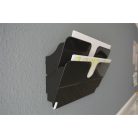 DURABLE Prospektustartó, fali, fekvő, A4, mágneses, DURABLE "FLEXIPLUS 2", fekete