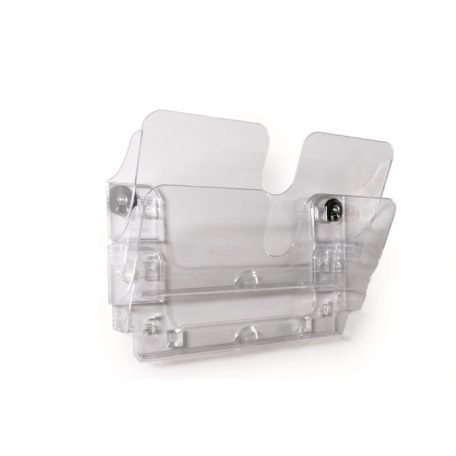 DURABLE Prospektustartó, fali, fekvő, A4, mágneses, DURABLE "FLEXIPLUS 2", áttetsző