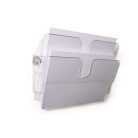 DURABLE Prospektustartó, fali, fekvő, A4, mágneses, DURABLE "FLEXIPLUS 2", áttetsző