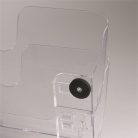 DURABLE Prospektustartó, fali, fekvő, A4, mágneses, DURABLE "FLEXIPLUS 2", áttetsző