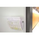 DURABLE Prospektustartó, fali, fekvő, A4, mágneses, DURABLE "FLEXIPLUS 2", áttetsző